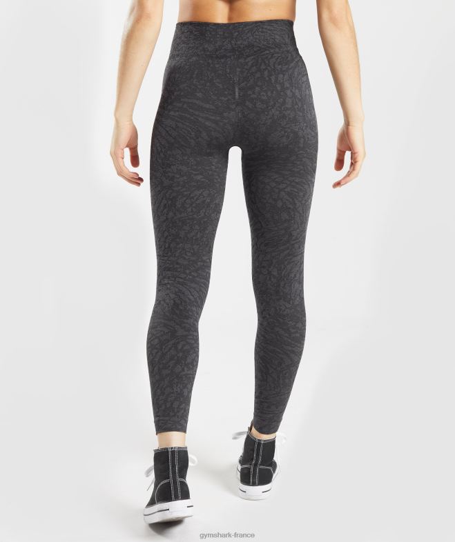 Gymshark adapter les leggings sans couture pour animaux sauvage | noir femmes 6HF28258